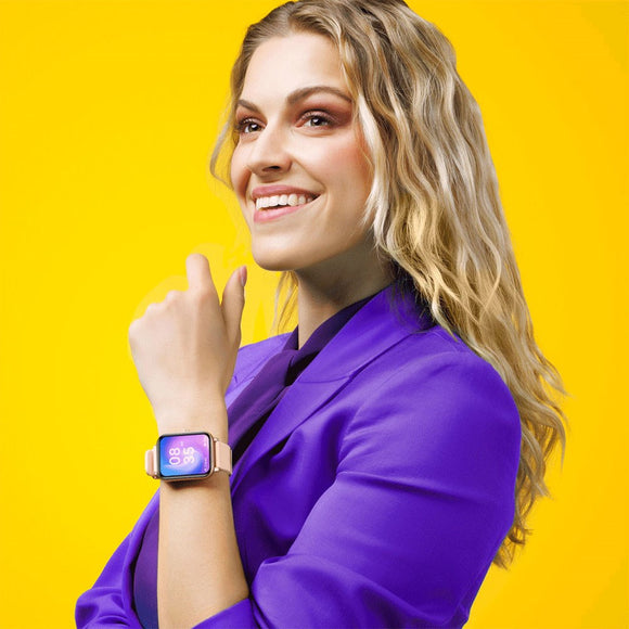Niceboy WATCH Lite 4 - Smartwatch m. Sundhedssporing & Opkaldsfunktion - Rose Gold