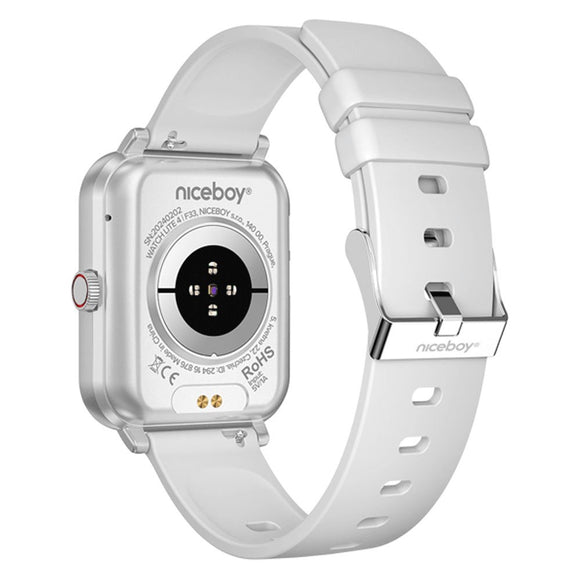 Niceboy WATCH Lite 4 - Smartwatch m. Sundhedssporing & Opkaldsfunktion - Silver