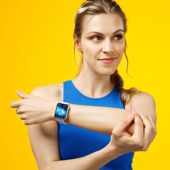 Niceboy WATCH Lite 4 - Smartwatch m. Sundhedssporing & Opkaldsfunktion - Silver