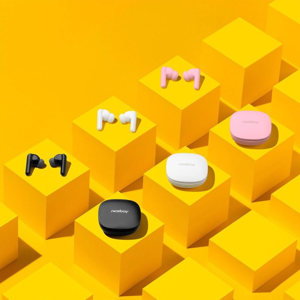Niceboy HIVE Pins Pro 4 ANC True Wireless In-Ear Høretelefoner - Hvid