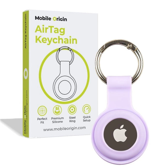 Mobile Origin AirTag 1. & 2. Gen. Nøglering - Lilla