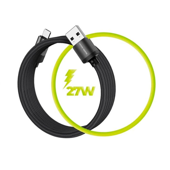 Mobile Origin Magnetisk USB-A til USB-C Kabel - 1m - Sort