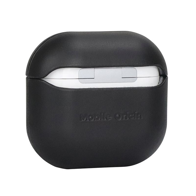 Mobile Origin Apple AirPods (4. Gen.) Ægte Læder Cover - Sort