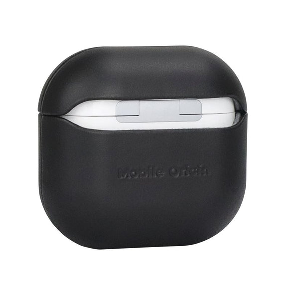 Mobile Origin Apple AirPods (4. Gen.) Ægte Læder Cover - Sort