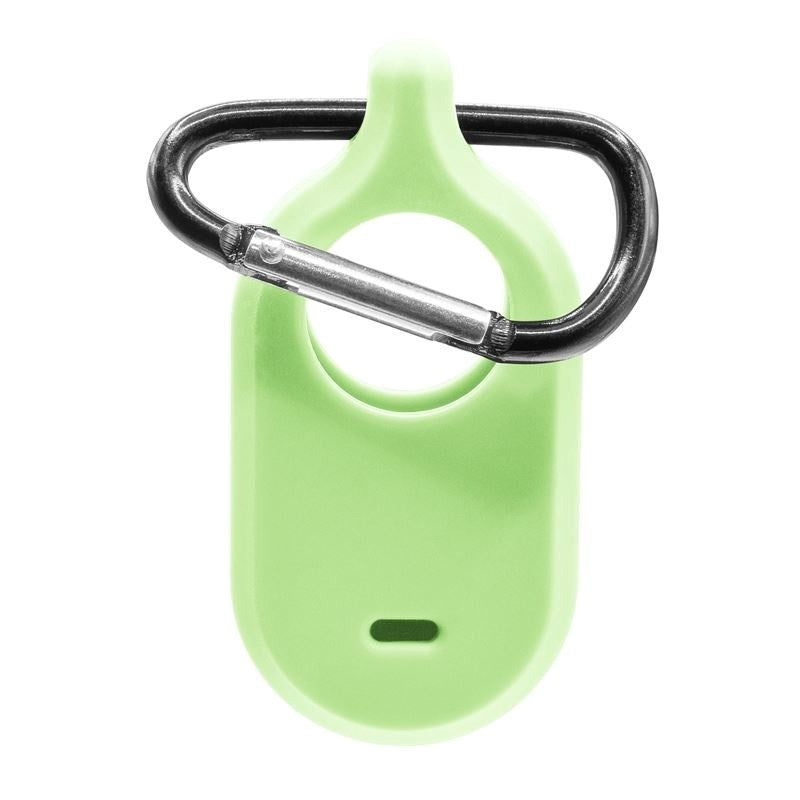 Mobile Origin Samsung Galaxy SmartTag2 Silikone Cover m. Karabinhage - Selvlysende Grøn