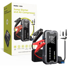Mobile Origin 2-i-1 Jumpstarter & Kompressor m. Tilbehør - Sort