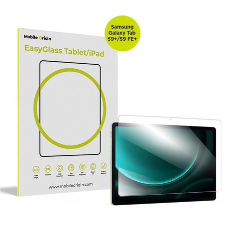 Samsung Galaxy Tab S9+ (Plus) / S9 FE+ (Plus) Mobile Origin EasyGlass Skærmbeskyttelse - Gennemsigtig