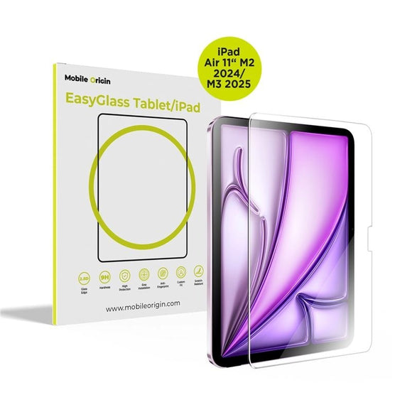 iPad Air 11" (2026 / 2025 / 2024) Mobile Origin EasyGlass Skærmbeskyttelse - Gennemsigtig