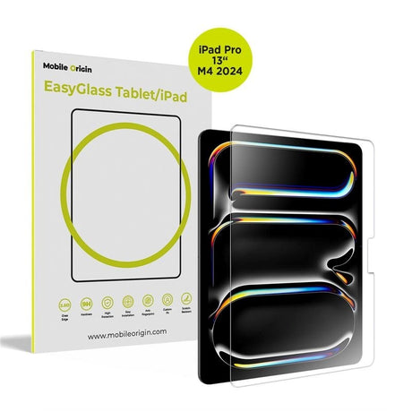 iPad Pro 13" (2025 / 2024) Mobile Origin EasyGlass Skærmbeskyttelse - Gennemsigtig