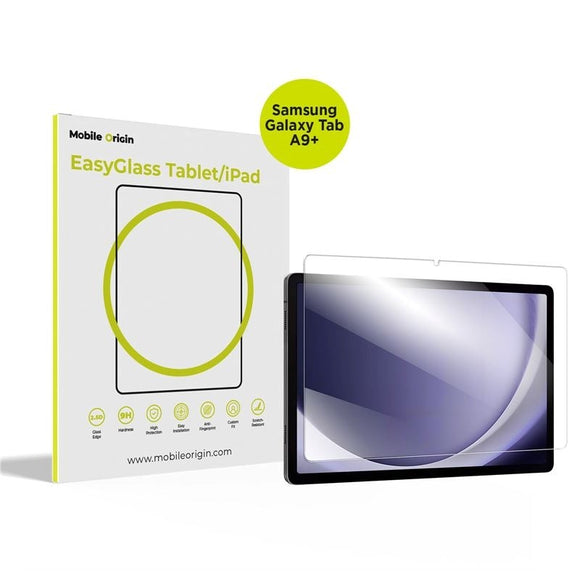 Samsung Galaxy Tab A9+ (Plus) Mobile Origin EasyGlass Skærmbeskyttelse - Gennemsigtig