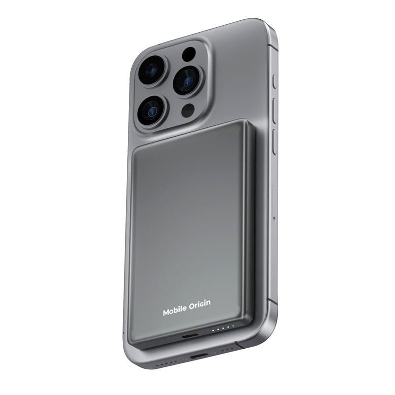 Mobile Origin 3-i-1 Powerbank 5000mAh Slim - MagSafe & Hurtig Opladning