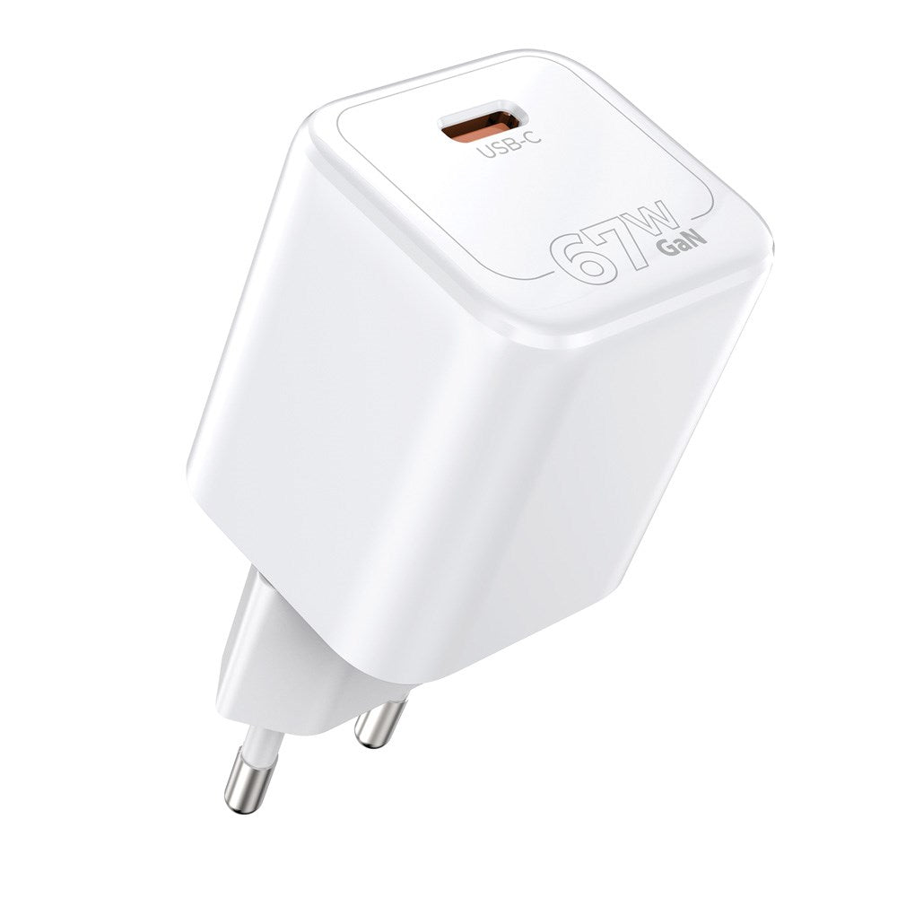 Mobile Origin GaN 67W Vægoplader m. 1 x USB-C - Hvid