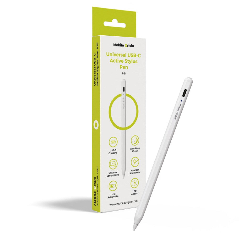 Mobile Origin Universal USB-C Stylus Pen - Hvid