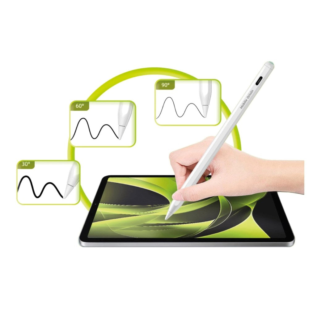 Mobile Origin Trådløs Stylus Pen PE2 m. USB-C - Hvid