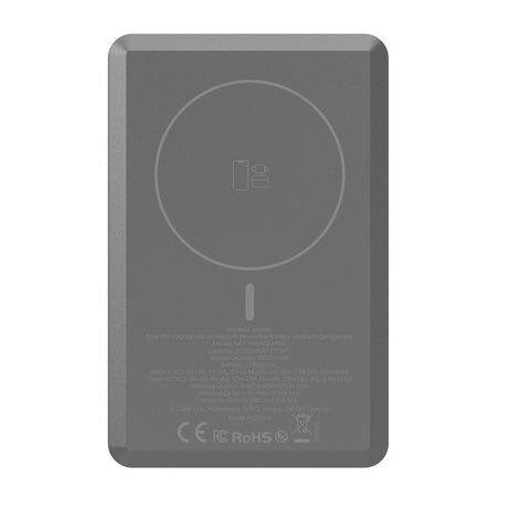 Mobile Origin 30W 20.000mAh Powerbank m. USB-C & Trådløs Opladning - MagSafe Kompatibel - Grå
