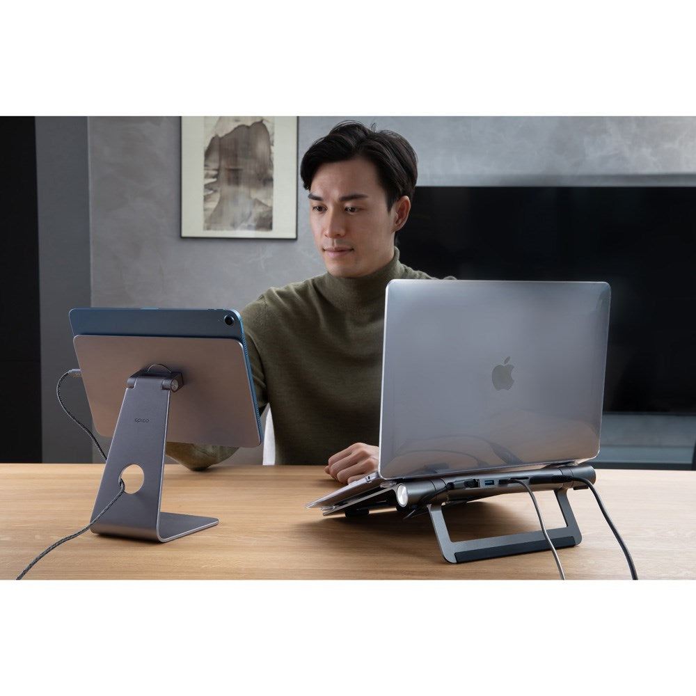 Epico Magnetisk Aluminium Stander Til iPad - Space Grey
