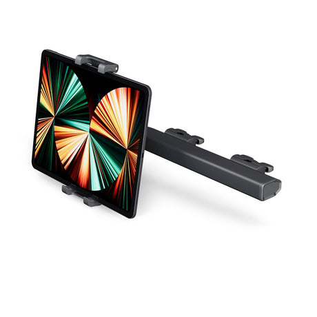 Epico Mobil og Tabletholder m. Udtrækkelig Arm Til Bilens Nakkestøtte (14 - 28,5 cm) - Sort