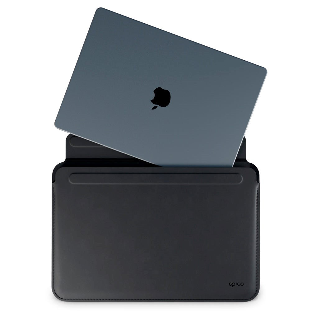 Epico Læder MacBook / Laptop Sleeve 13" (32 x 22,5 cm) - Sort