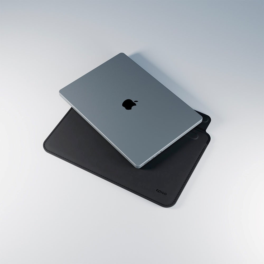 Epico Læder MacBook / Laptop Sleeve 13" (32 x 22,5 cm) - Sort