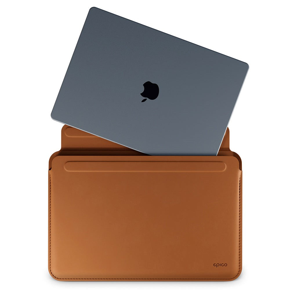 Epico Læder MacBook / Laptop Sleeve 13" (32 x 22,5 cm) - Brun