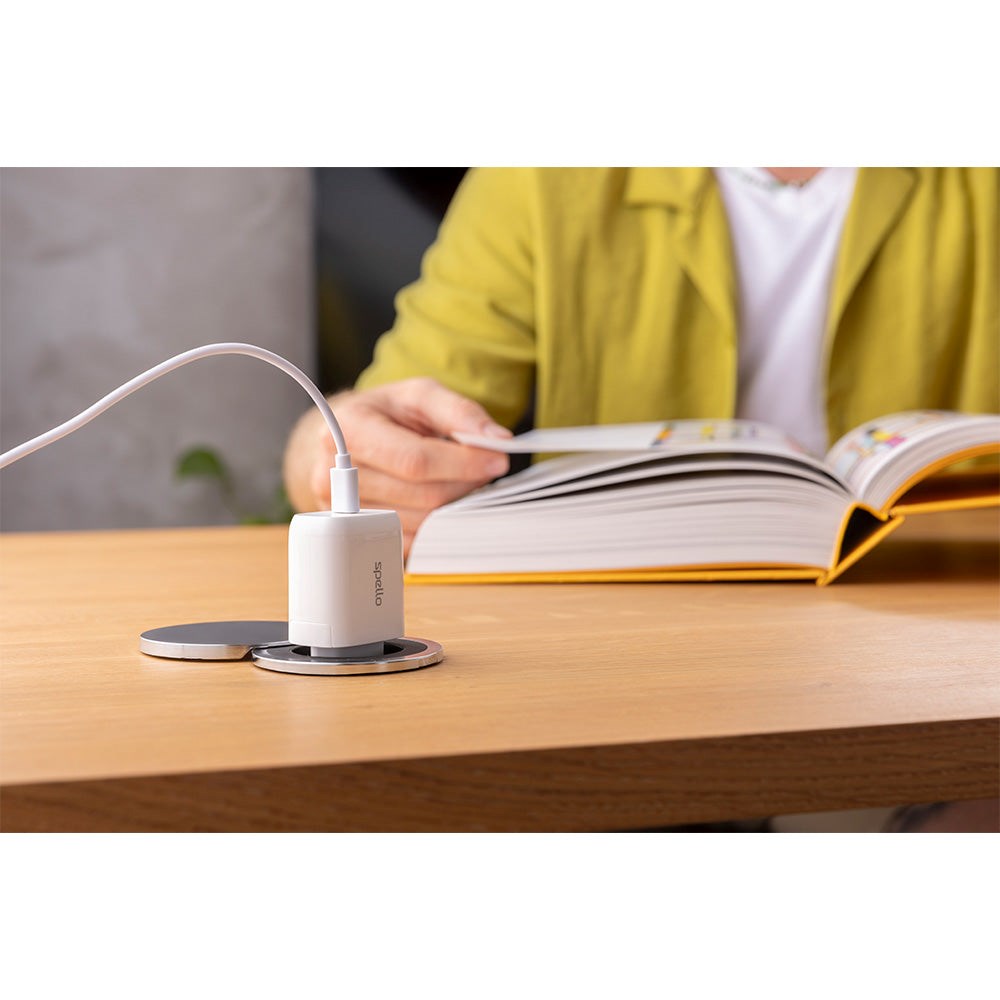 Spello 20W PD Vægoplader m. USB-C - Hvid
