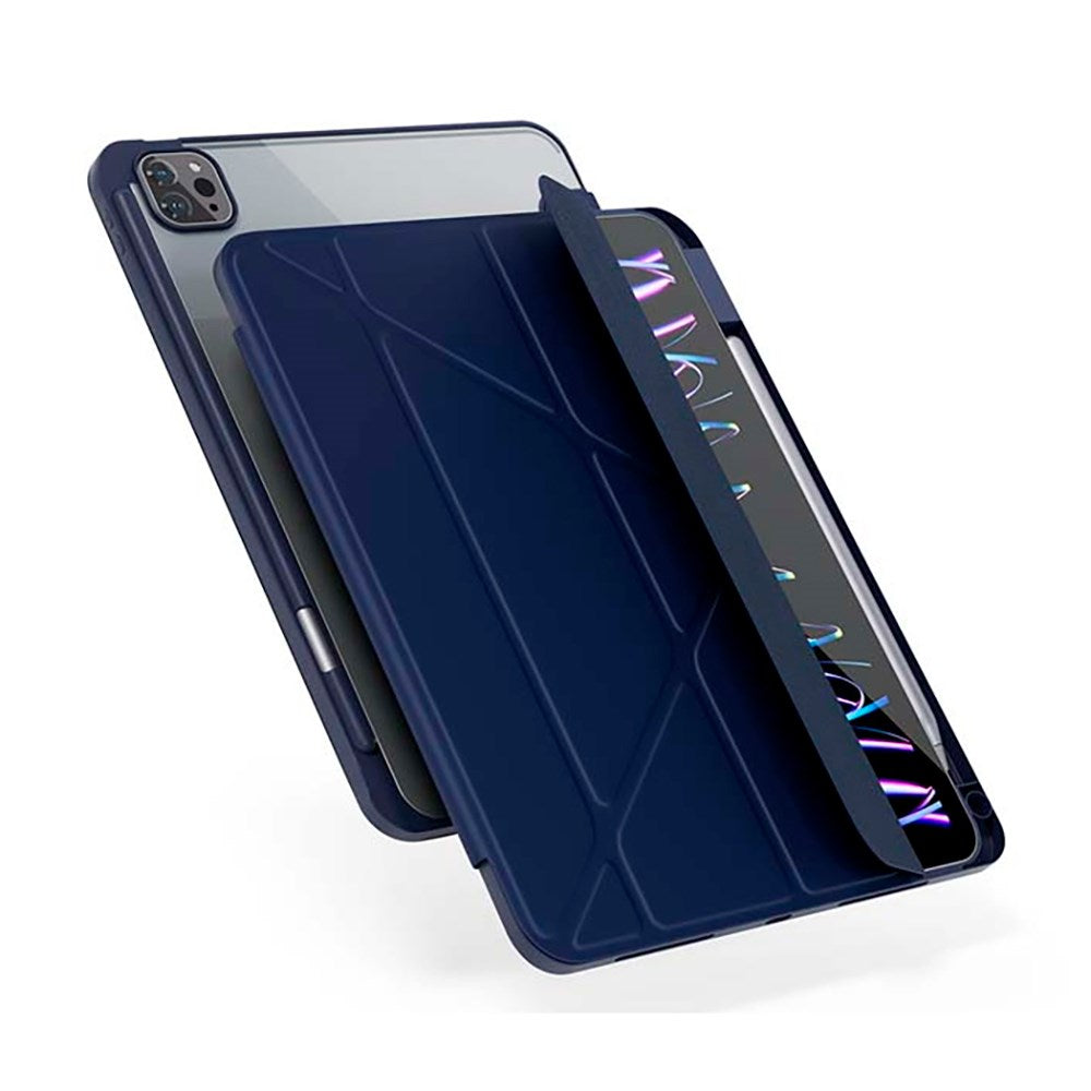 iPad Air 11-10.9" (2026-2020) / Pro 11" (2022-2018) Epico Hero Flip Cover - Origami - Blå