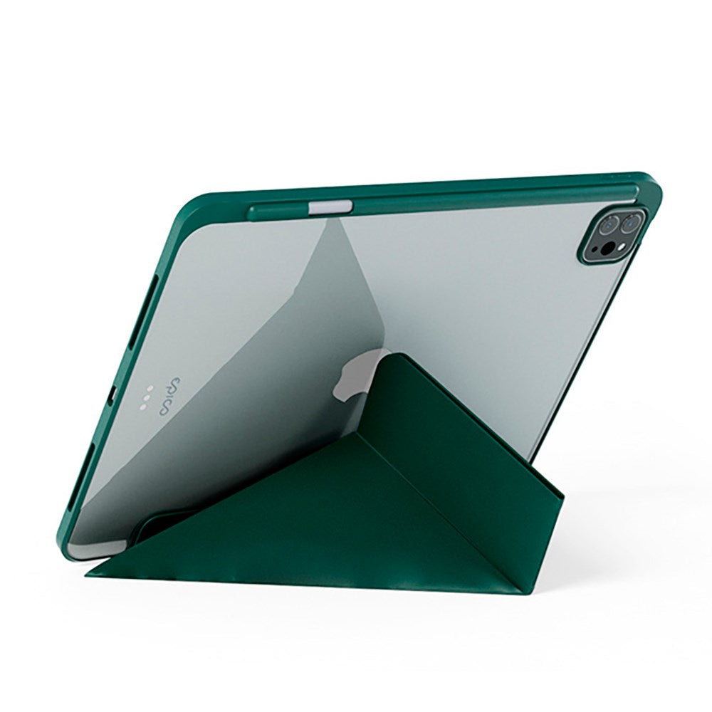 iPad Air 11-10.9" (2026-2020) / Pro 11" (2022-2018) Epico Hero Flip Cover - Origami - Grøn