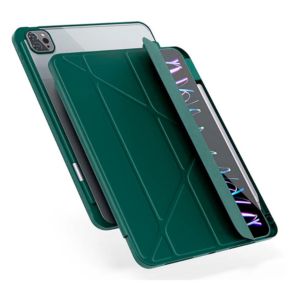 iPad Air 11-10.9" (2026-2020) / Pro 11" (2022-2018) Epico Hero Flip Cover - Origami - Grøn