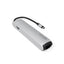Epico 6-i-1 USB-C Adapter – Slim Design med 8K Opløsning - Sølv