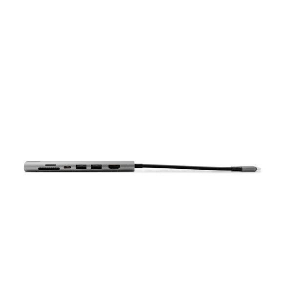 Epico Multimedia 8K USB-C 7-i-1 Hub - Space Grey