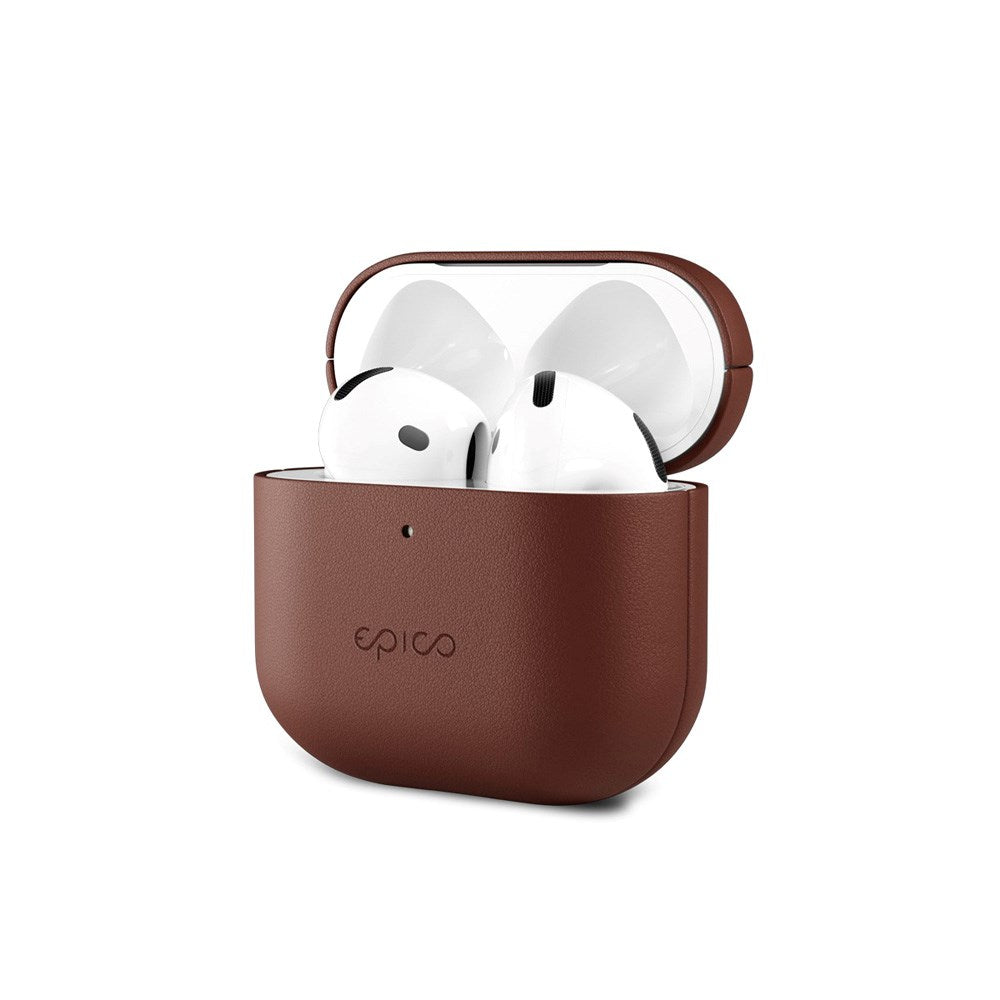 Epico AirPods (4. Gen.) Ægte Læder Cover - Brun