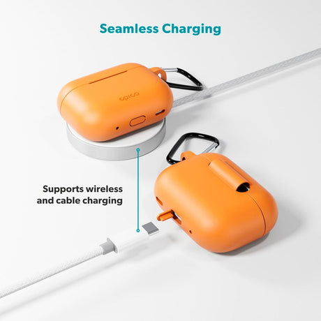 Apple AirPods Pro (3. gen.) Epico Outdoor Silicone Cover - Orange