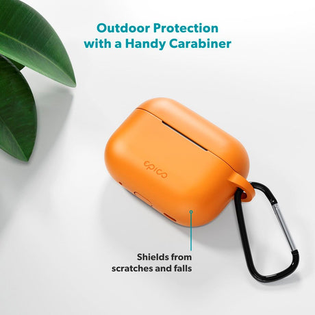 Apple AirPods Pro (3. gen.) Epico Outdoor Silicone Cover - Orange
