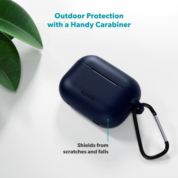 Apple AirPods Pro (3. gen.) Epico Outdoor Silicone Cover - Mørkeblå