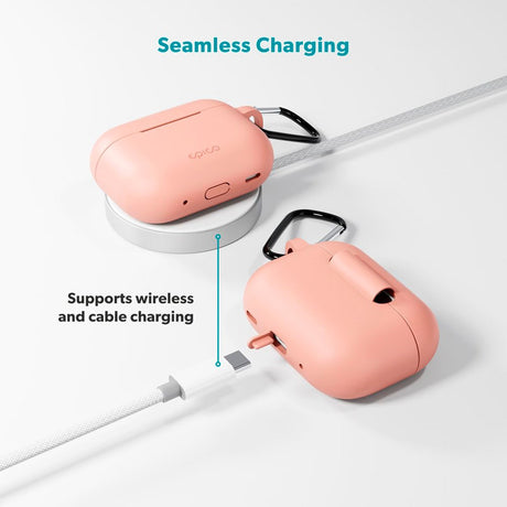 Apple AirPods Pro (3. gen.) Epico Outdoor Silicone Cover - Lyserød