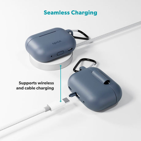 Apple AirPods Pro (3. gen.) Epico Outdoor Silicone Cover - Blå