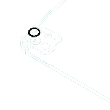 iPad Pro 11" (2025 / 2024) / Pro 13" (2025 / 2024) Epico Kameralinsebeskyttelsesglas m. Installationsramme - Gennemsigtig