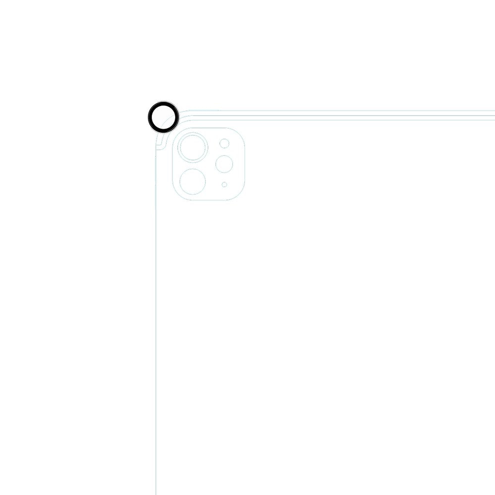 iPad Pro 11" (2025 / 2024) / Pro 13" (2025 / 2024) Epico Kameralinsebeskyttelsesglas m. Installationsramme - Gennemsigtig