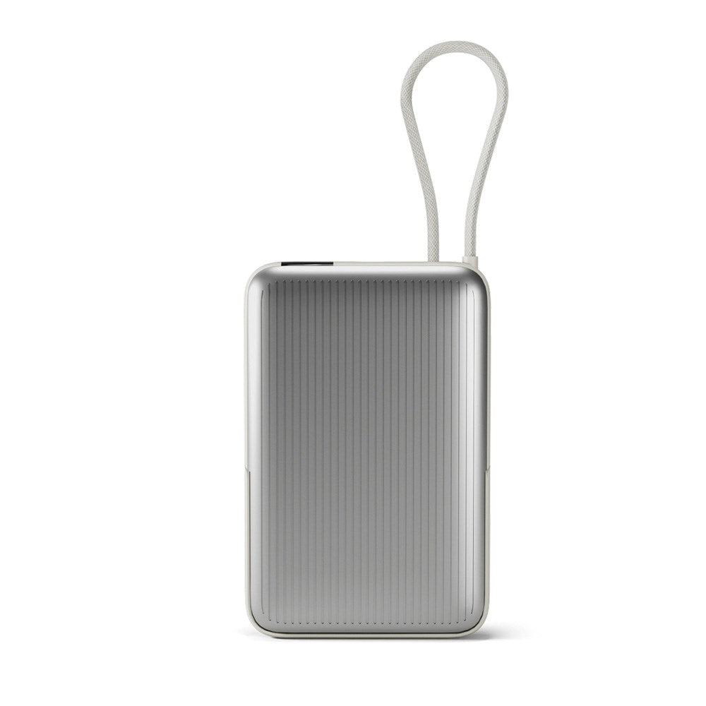 Epico UltraPack 22,5W Powerbank 10.000mAh m. Udtrækkeligt USB-C Kabel - MagSafe / Qi2 Kompatibel - Grå