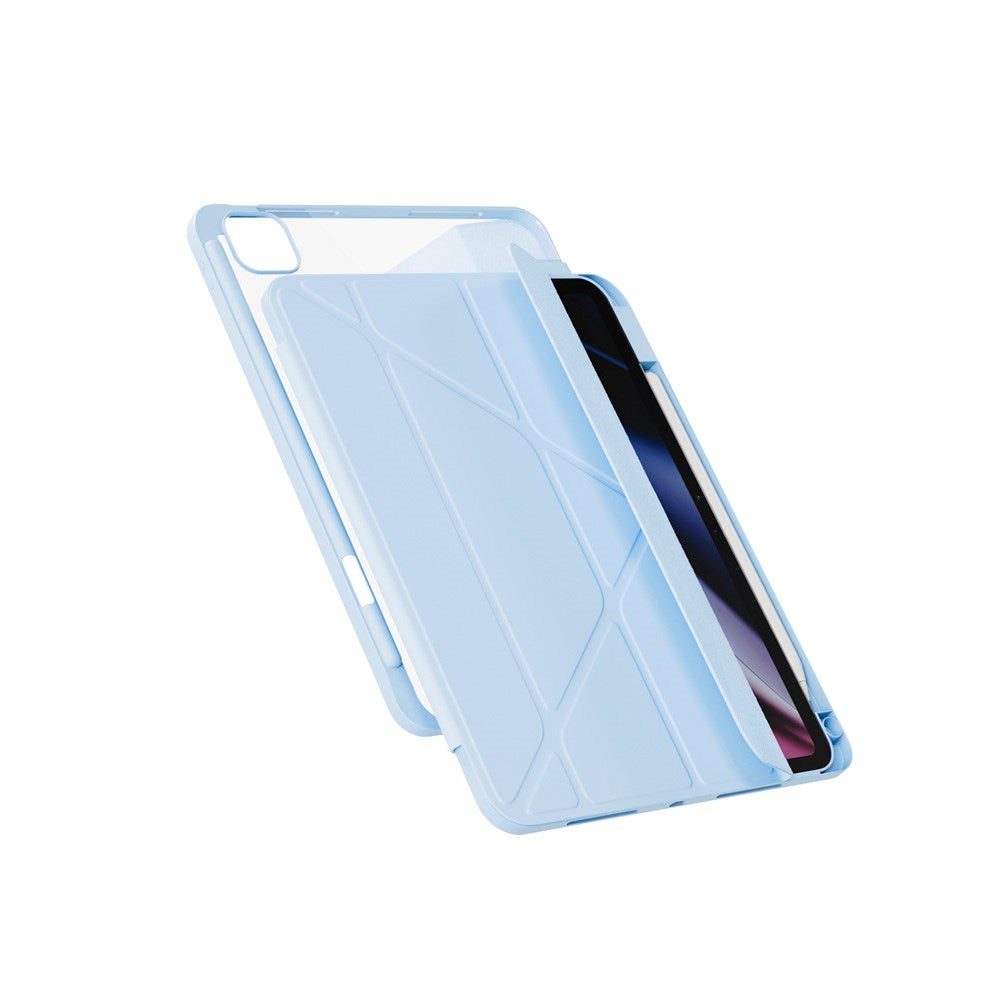 iPad Pro 12.9" (2022-2018) / Air 13" (2026-2024) Epico Hero Flip Cover m. Kamerabeskyttelse - Lyseblå
