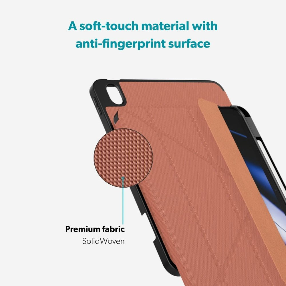 iPad 11" (2025) / 10.9" (2024 / 2022) Epico SolidWoven Flip Cover - Sienna