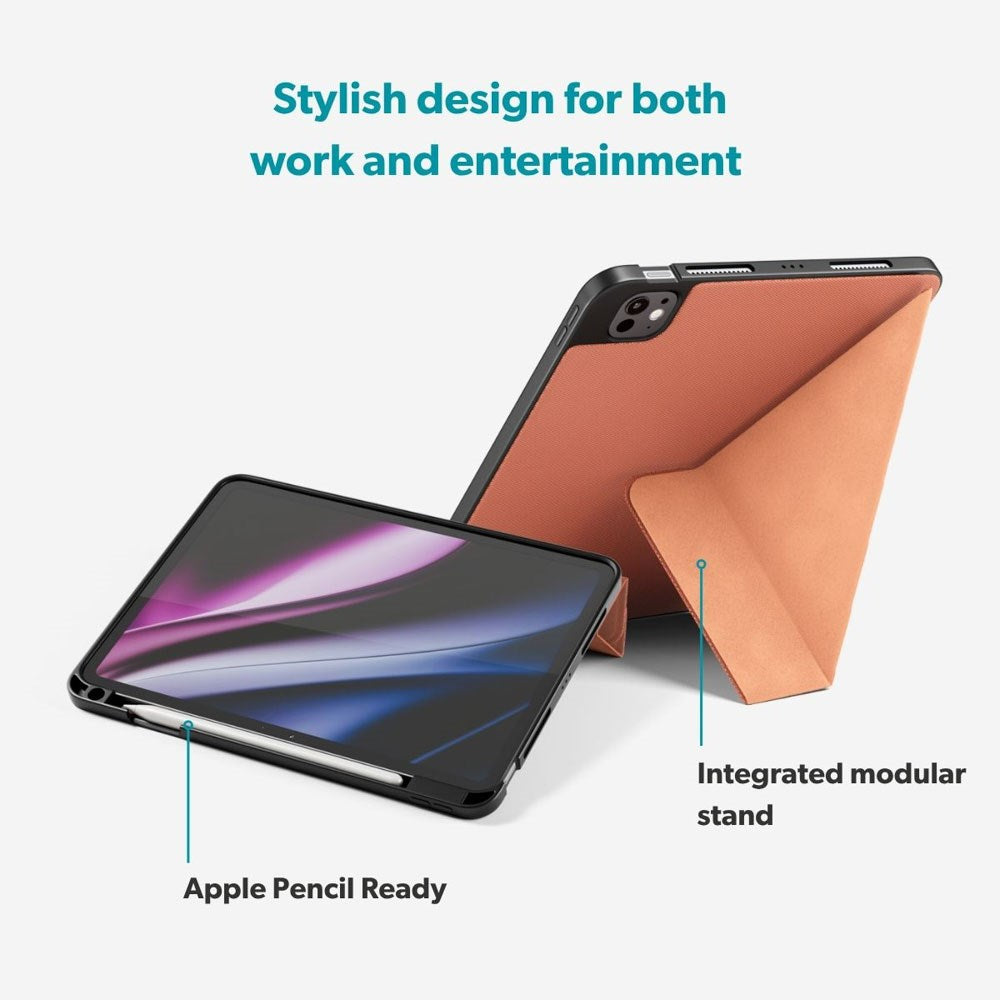iPad Air 11-10.9" (2026-2020) / Pro 11" (2022-2018) Epico SolidWoven Flip Cover - Sienna