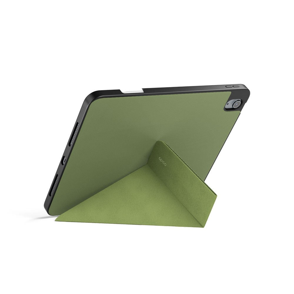iPad 11" (2025) / 10.9" (2024 / 2022) Epico SolidWoven Flip Cover - Grøn