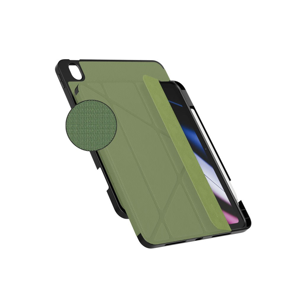 iPad 11" (2025) / 10.9" (2024 / 2022) Epico SolidWoven Flip Cover - Grøn
