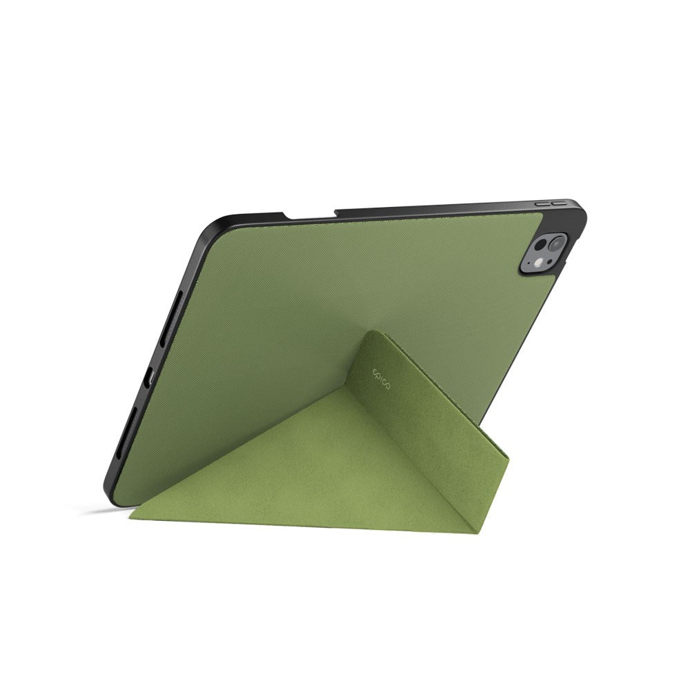 iPad Air 11-10.9" (2026-2020) / Pro 11" (2022-2018) Epico SolidWoven Flip Cover - Grøn