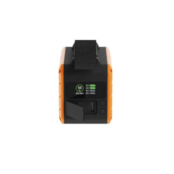 Xtorm Rugged PowerBank m. 1x USB-A & 2x USB-C - 40.000 mAh / 100W - Sort / Orange