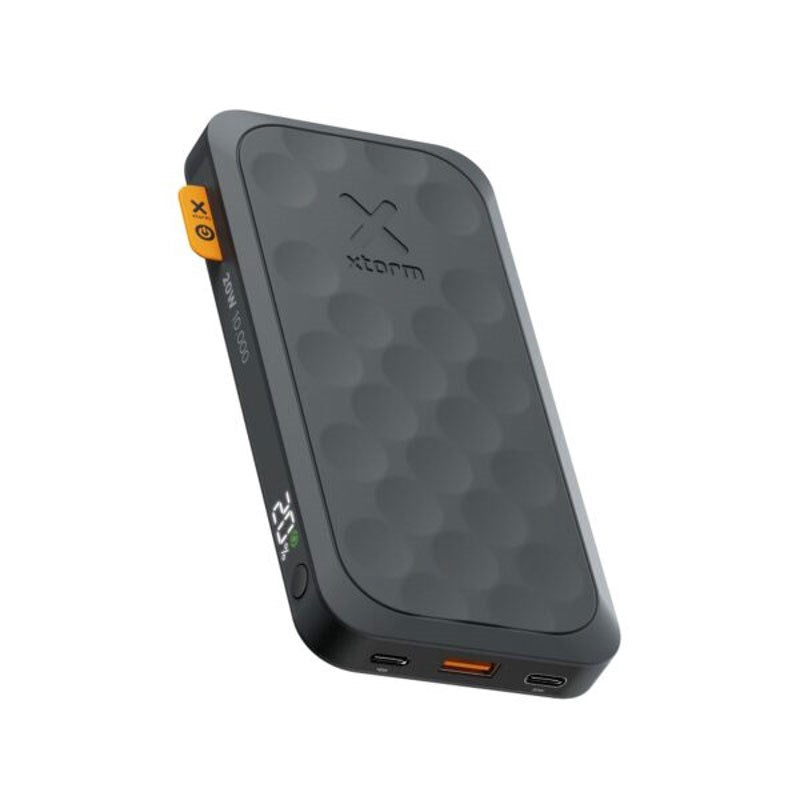 Xtorm 20W PowerBank m. 1x USB-A & 2x USB-C - 10.000 mAh - Sort
