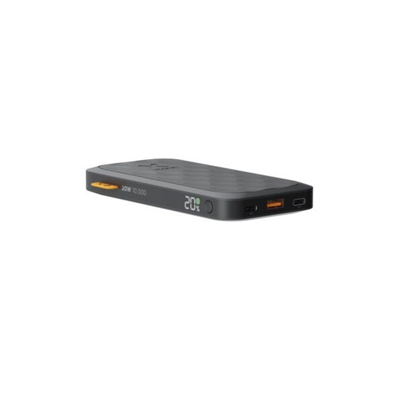 Xtorm 20W PowerBank m. 1x USB-A & 2x USB-C - 10.000 mAh - Sort