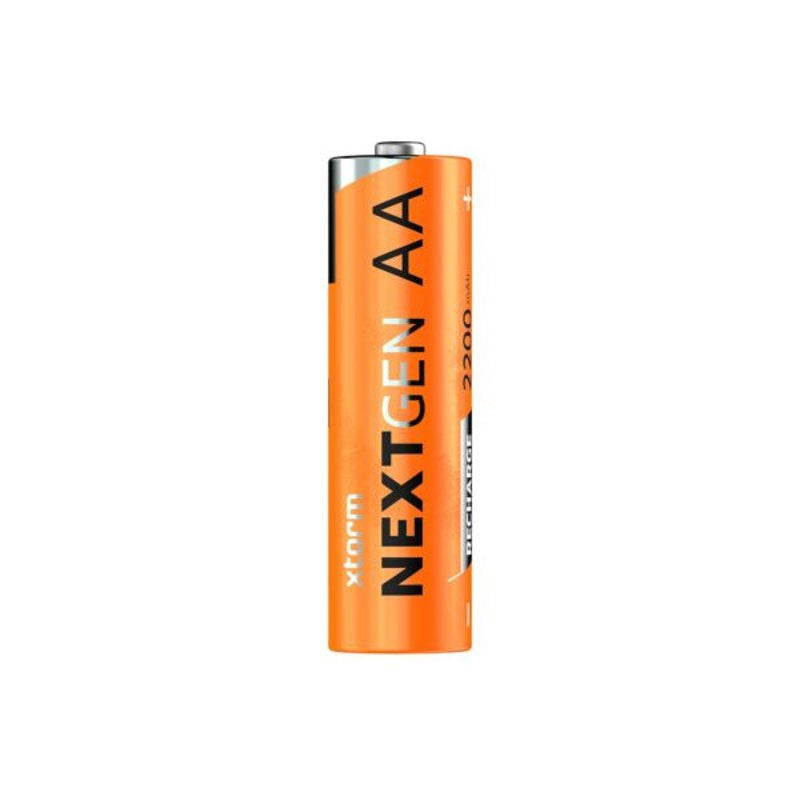Xtorm NextGen Genopladelige USB-C AA-Batterier - 4 stk - Orange