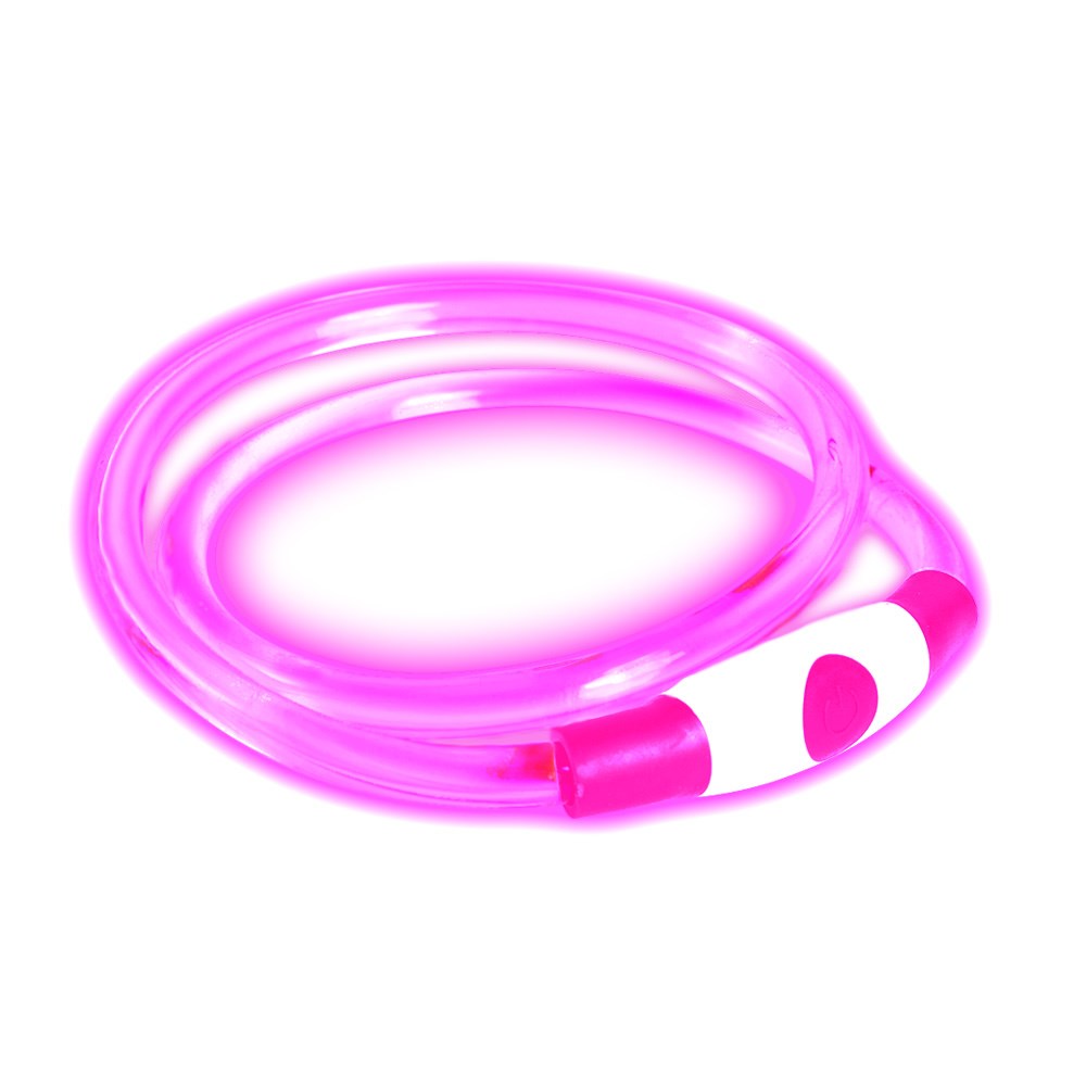 Bee-Safe LED Hundehalsbånd - Pink